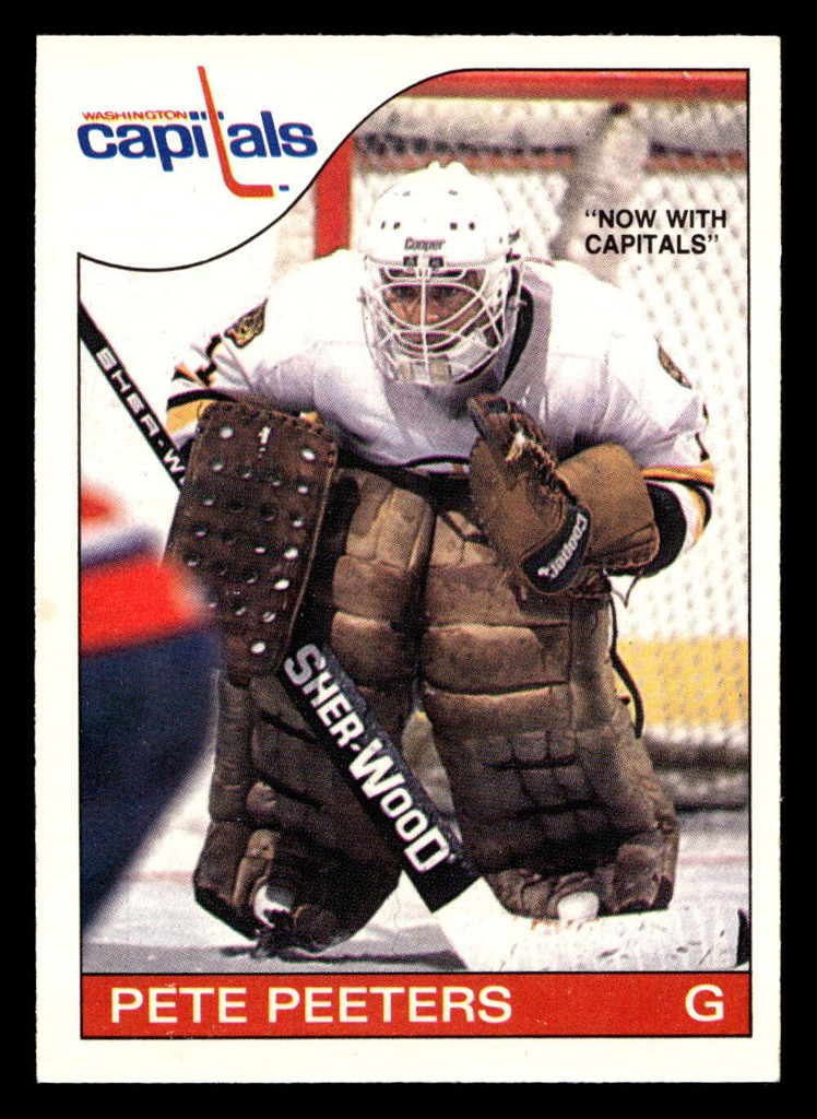 1985-86 O-Pee-Chee #75 Pete Peeters Near Mint+ OPC 