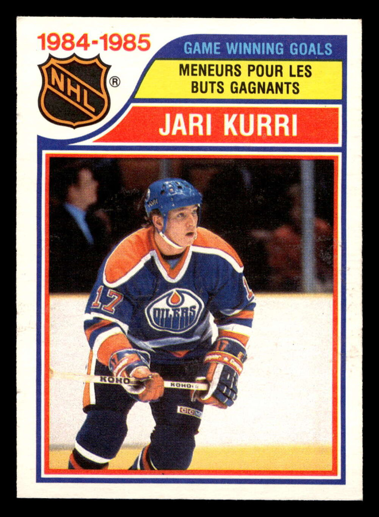 1985-86 O-Pee-Chee #261 Jari Kurri LL Near Mint OPC 