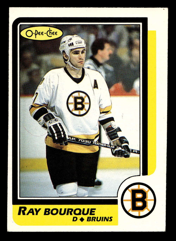 1986-87 O-Pee-Chee #1 Ray Bourque Ex-Mint OPC 
