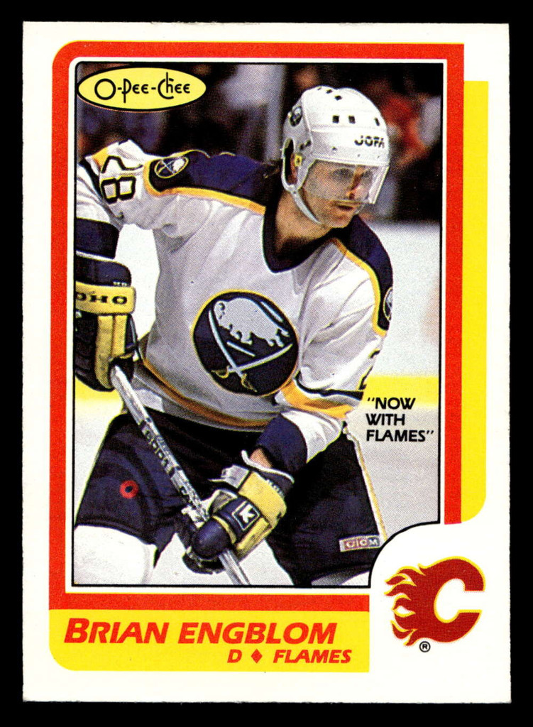 1986-87 O-Pee-Chee #40 Brian Engblom Near Mint+ OPC 