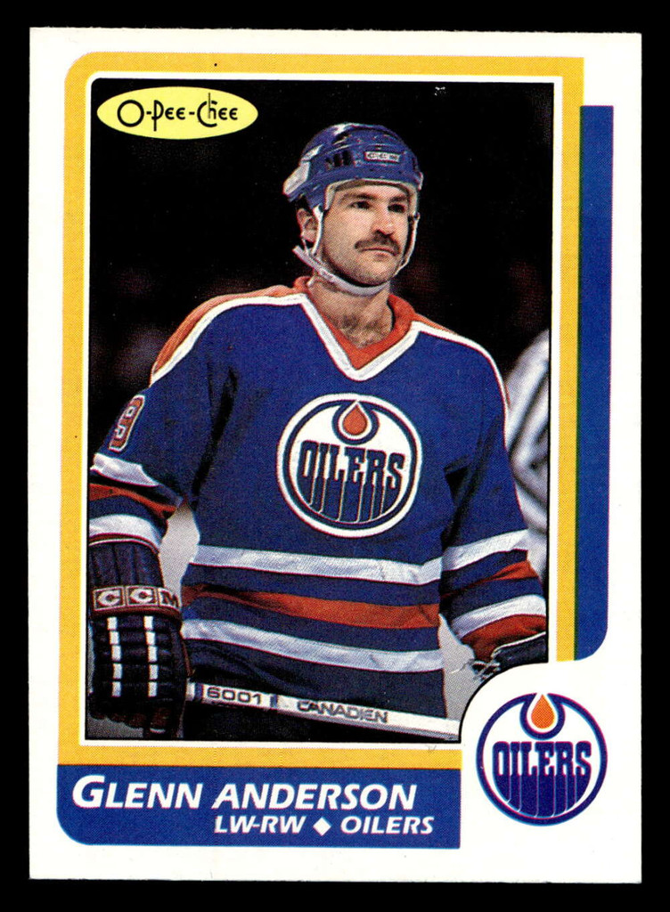 1986-87 O-Pee-Chee #80 Glenn Anderson Near Mint+ OPC 