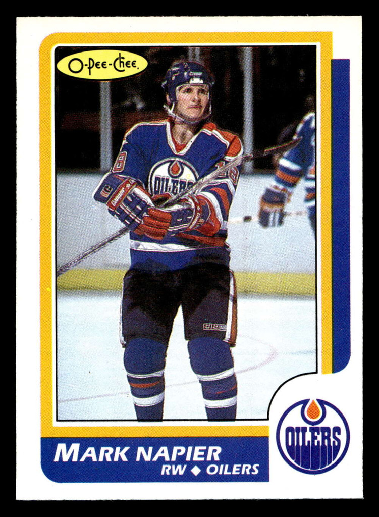 1986-87 O-Pee-Chee #183 Mark Napier Near Mint+ OPC 