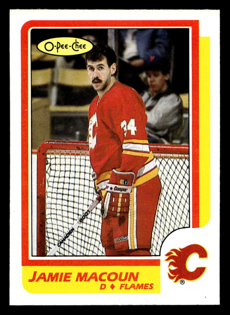 1986-87 O-Pee-Chee #203 Jamie Macoun Ex-Mint OPC 