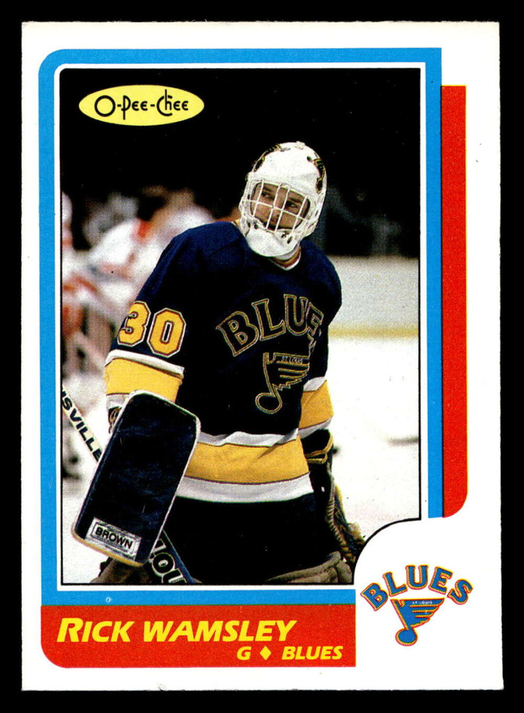 1986-87 O-Pee-Chee #240 Rick Wamsley Ex-Mint OPC 