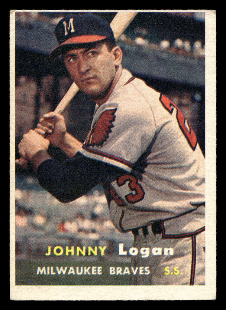 1957 Topps #4 Johnny Logan Excellent  ID: 511755
