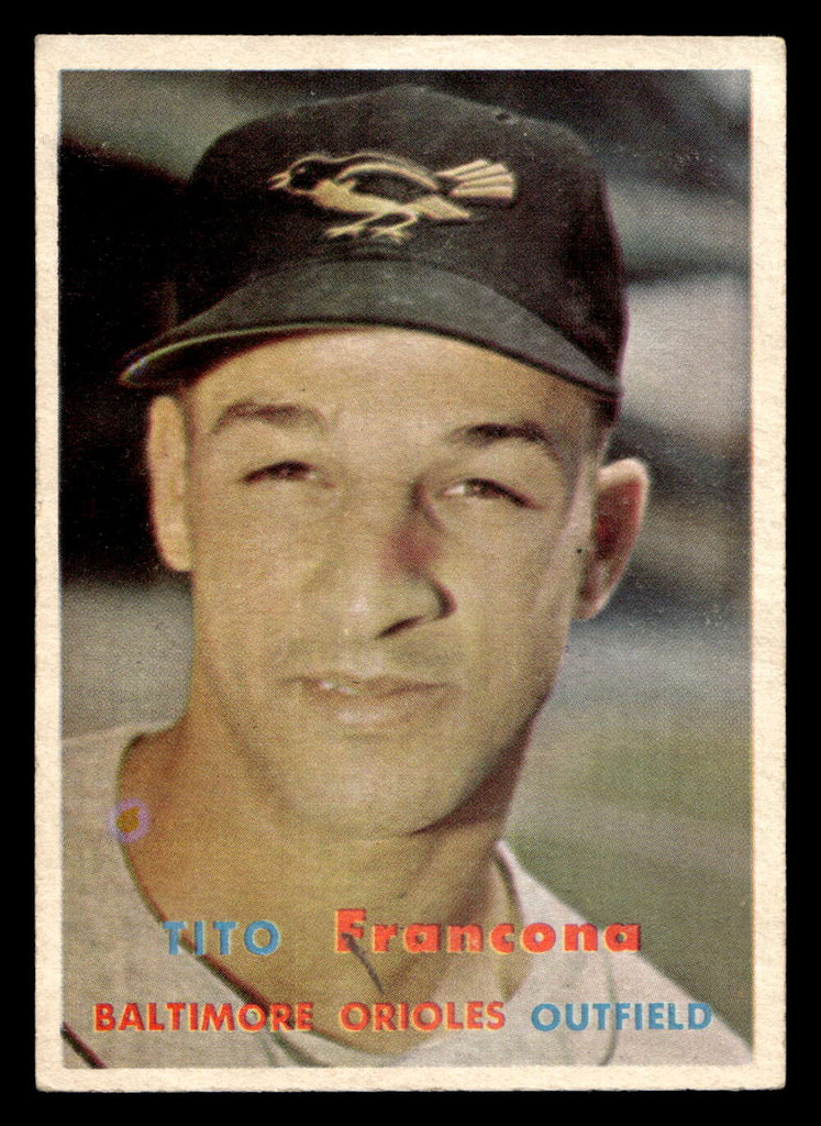 1957 Topps #184 Tito Francona Excellent+ RC Rookie 