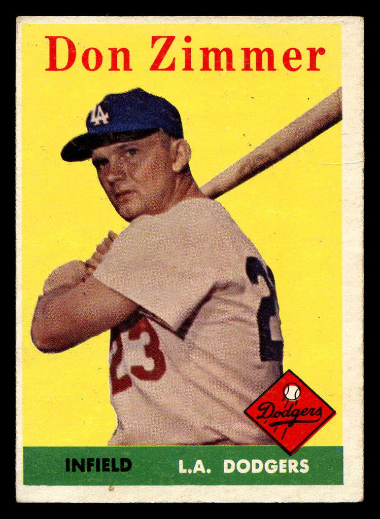 1958 Topps #77 Don Zimmer Very Good  ID: 511868