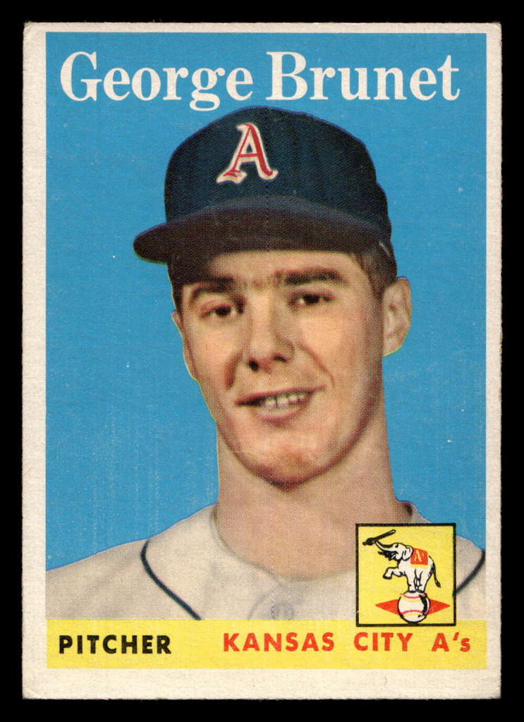1958 Topps #139 George Brunet Excellent RC Rookie 