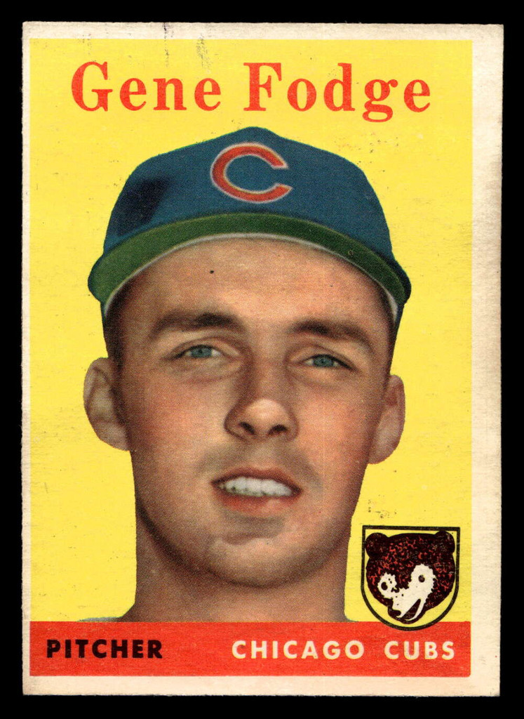 1958 Topps #449 Gene Fodge Poor RC Rookie 