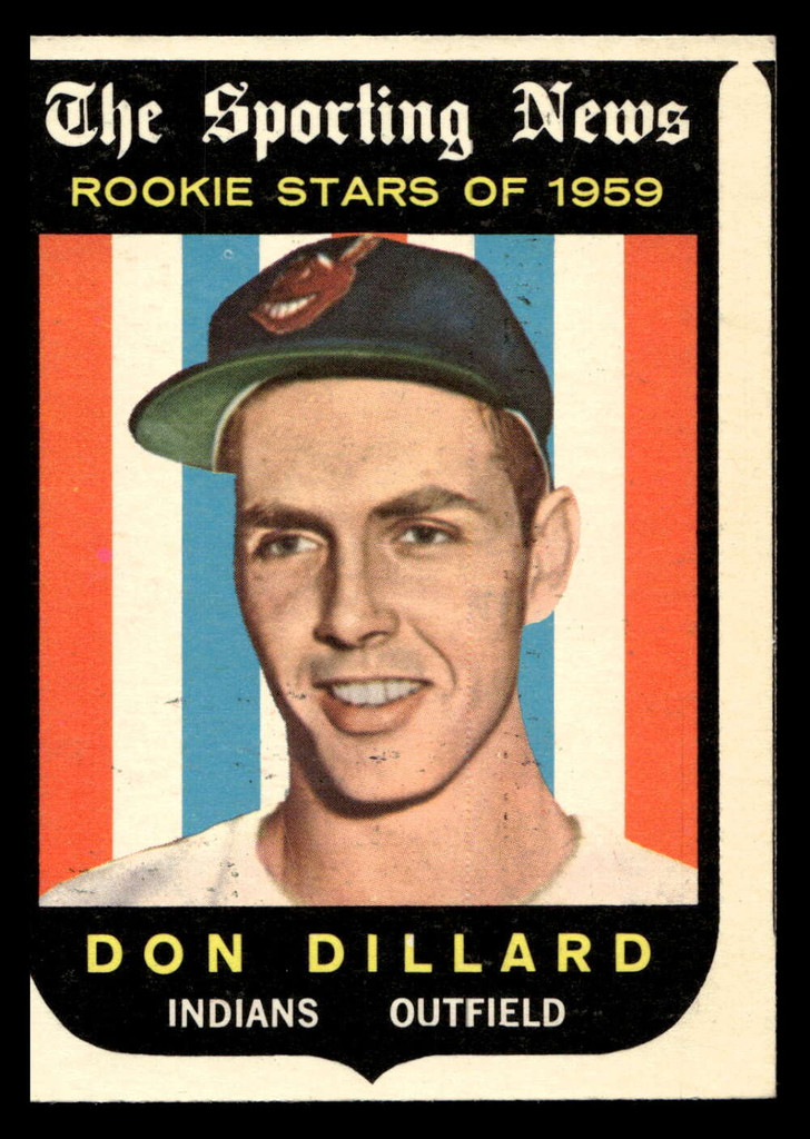 1959 Topps #123 Don Dillard Excellent RC Rookie  ID: 511994