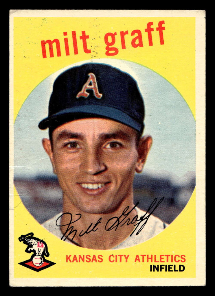 1959 Topps #182 Milt Graff Very Good  ID: 512021