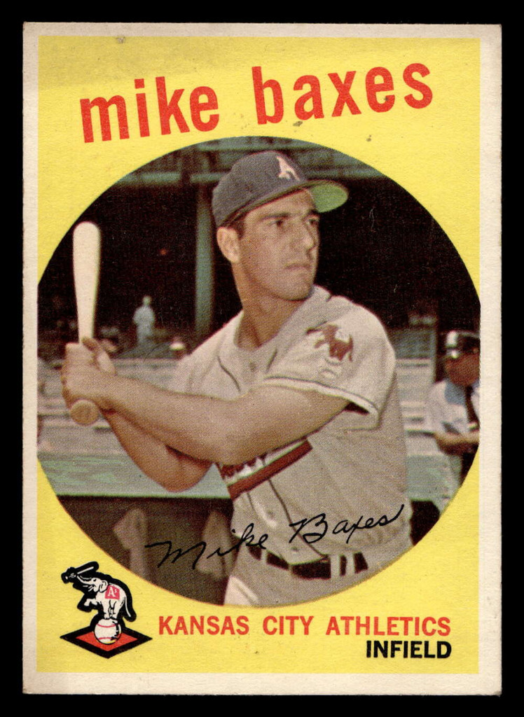 1959 Topps #381 Mike Baxes Very Good  ID: 512114