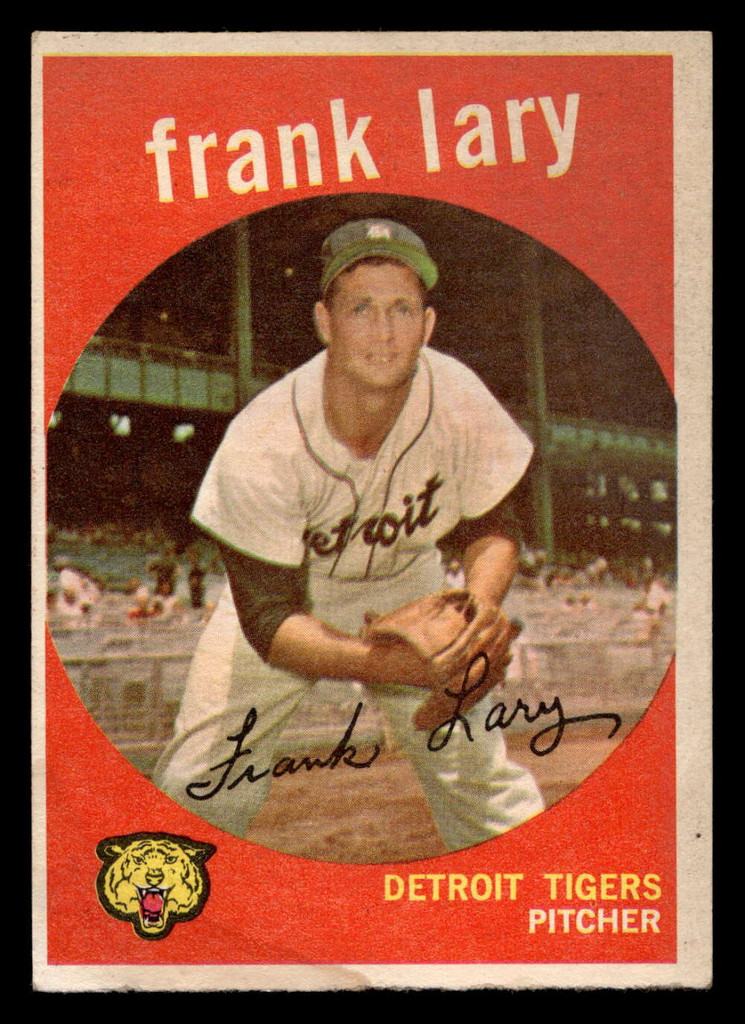 1959 Topps #393 Frank Lary UER Very Good  ID: 512125