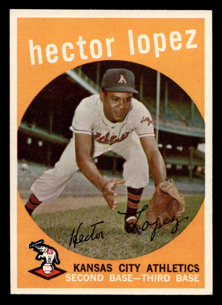 1959 Topps #402 Hector Lopez UER Ex-Mint  ID: 512131