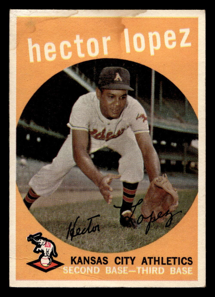 1959 Topps #402 Hector Lopez UER G-VG 
