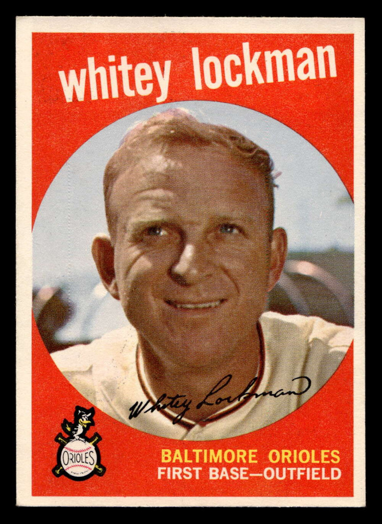 1959 Topps #411 Whitey Lockman UER Ex-Mint  ID: 512145