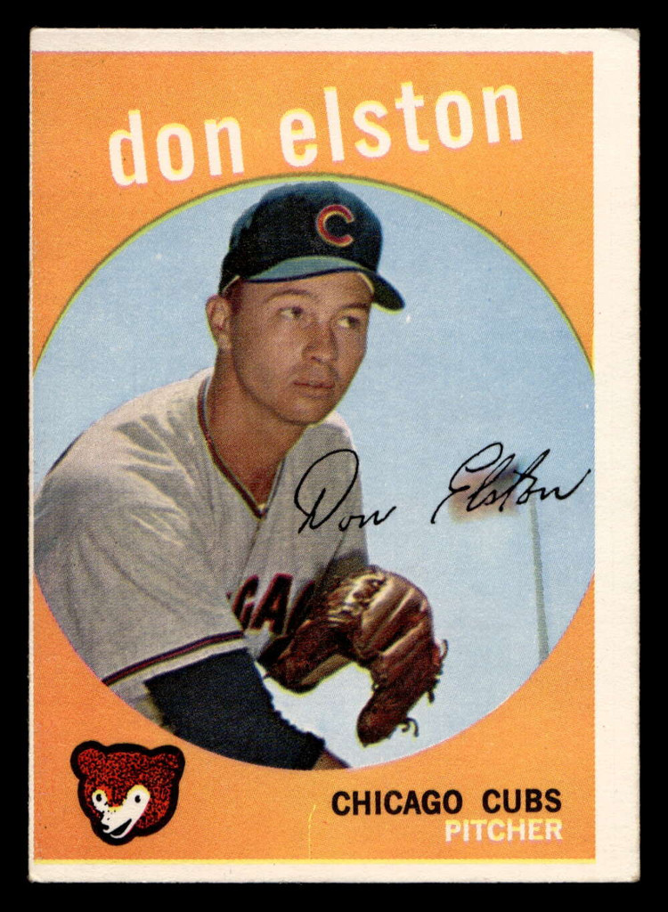 1959 Topps #520 Don Elston Excellent Miscut 