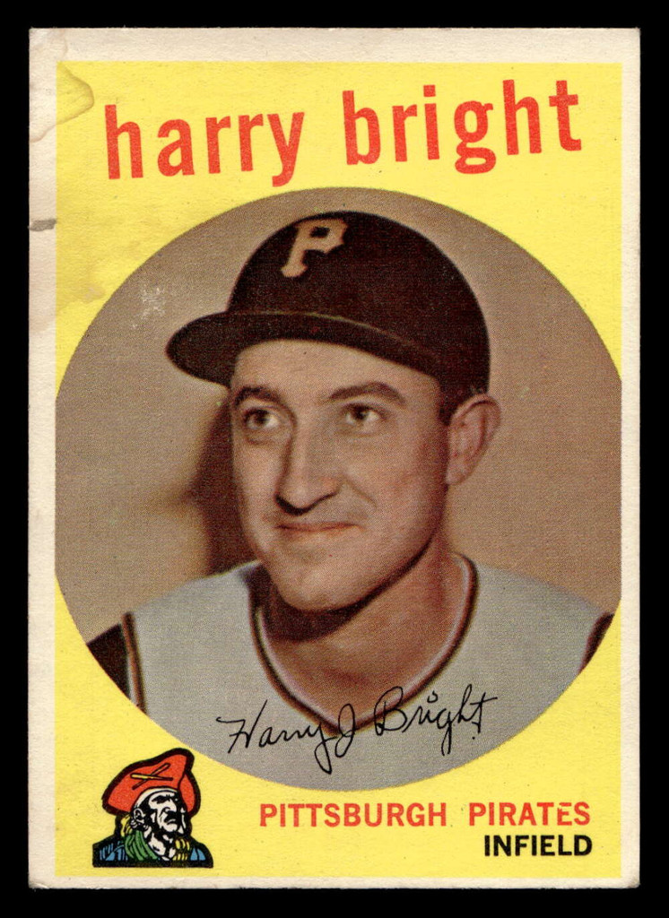 1959 Topps #523 Harry Bright G-VG RC Rookie 