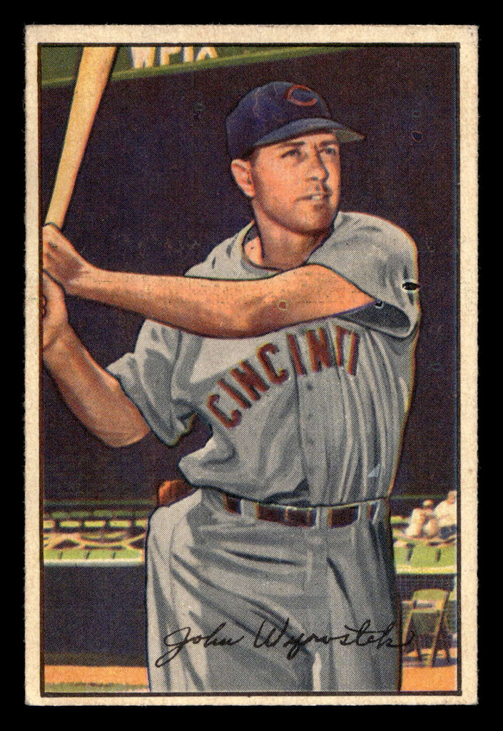 1952 Bowman #42 Johnny Wyrostek Ex-Mint 