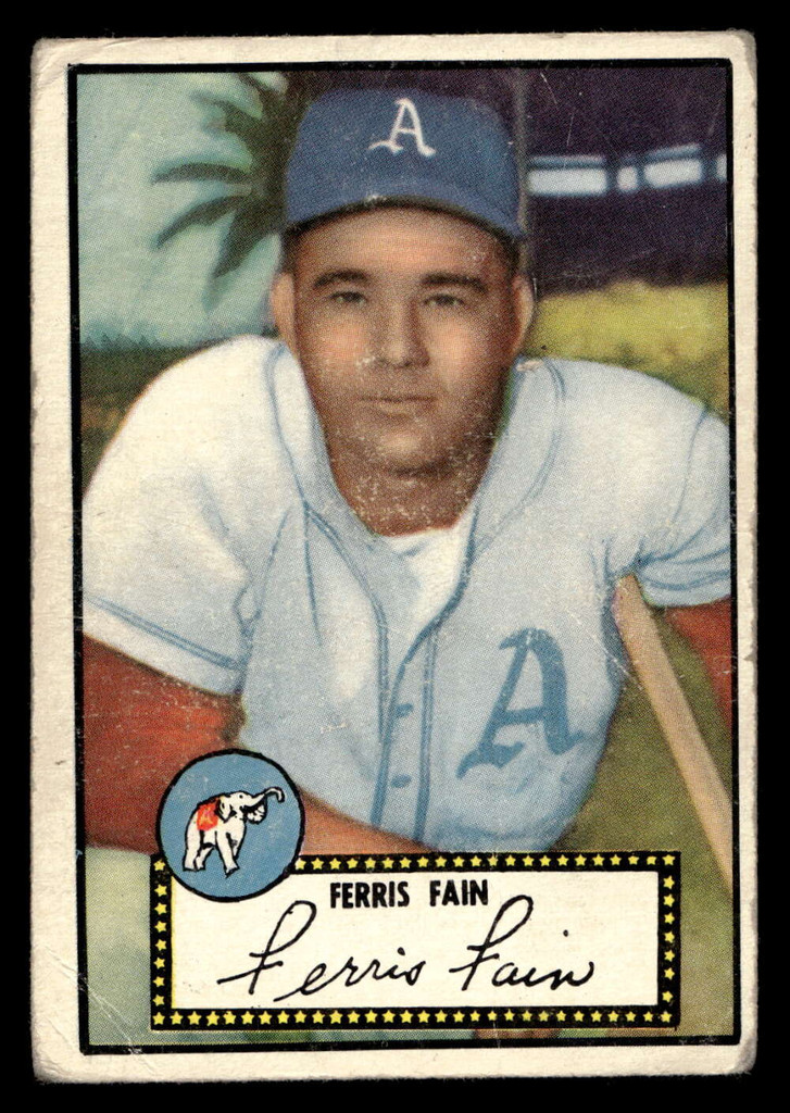 1952 Topps #21 Ferris Fain Good Black Back 