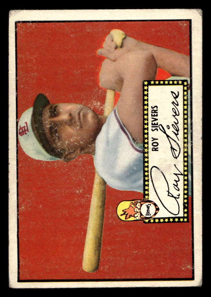 1952 Topps #64 Roy Sievers Very Good Black Back 