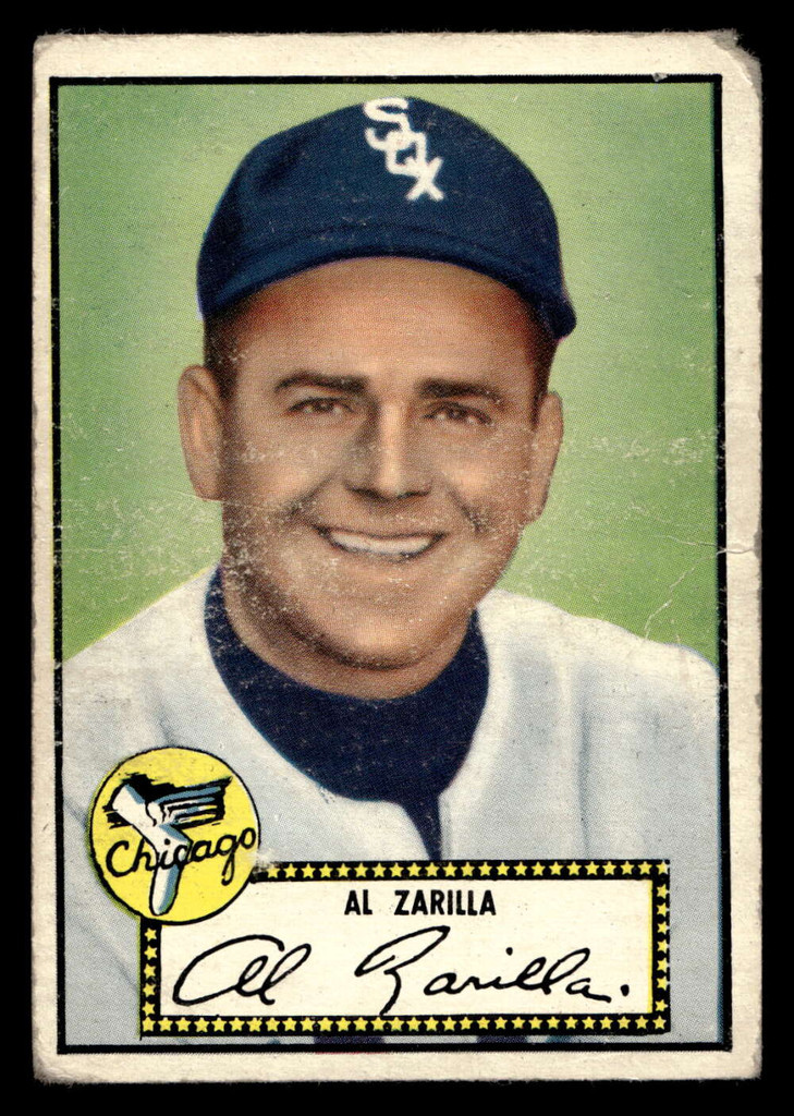 1952 Topps #70 Al Zarilla Poor Black Back 
