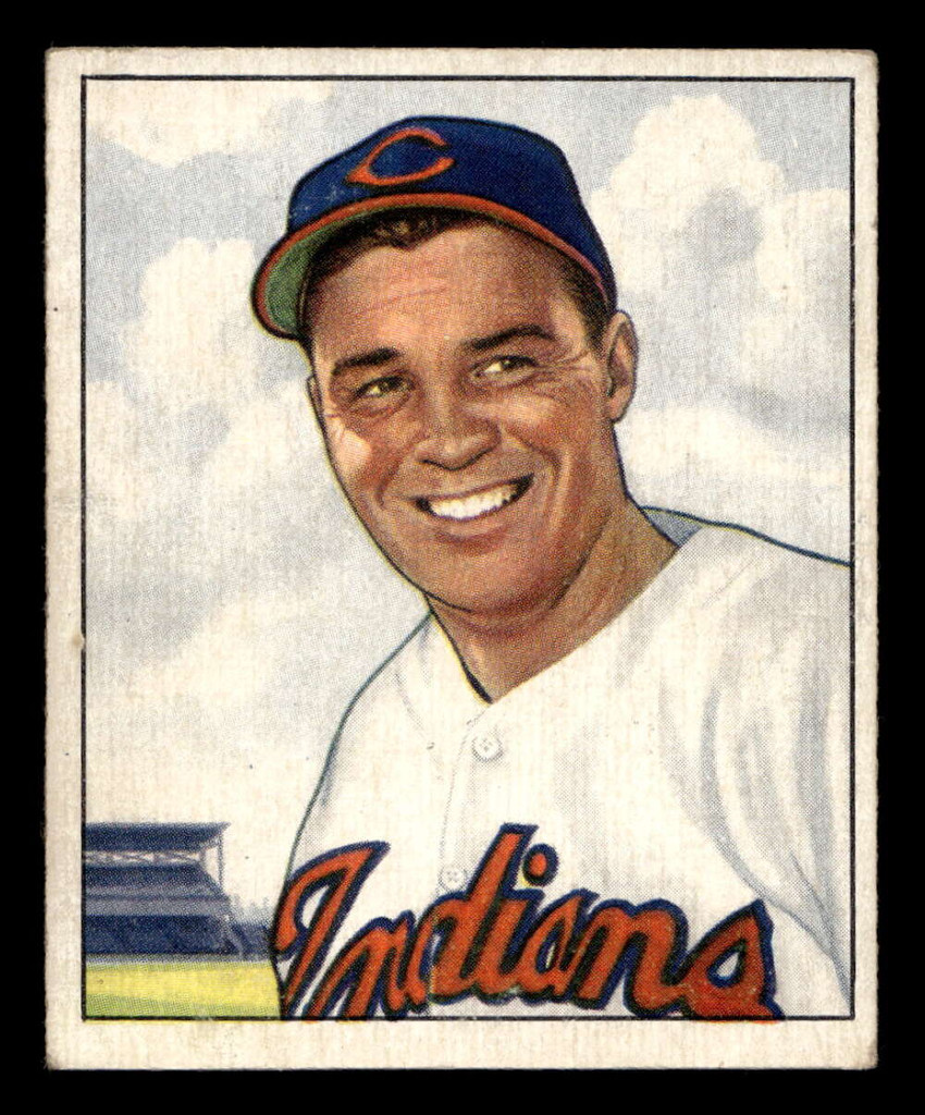 1950 Bowman #93 Gene Bearden Excellent 
