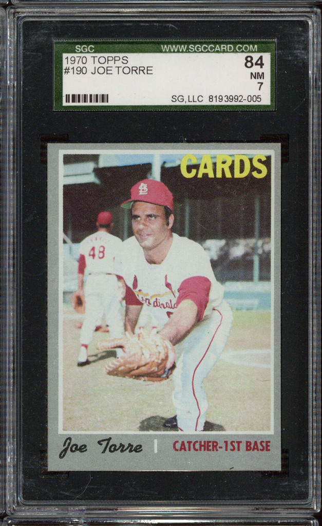 1970 Topps #190 Joe Torree Cardinals SGC 7 Near Mint