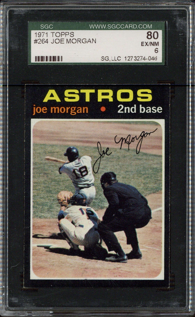 1971 Topps #264 Joe Morgan Astros SGC 6 EX-Mint