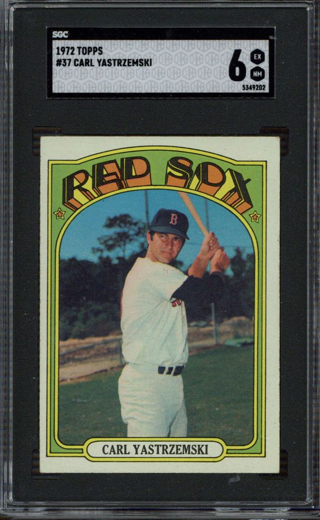 1972 Topps #37 Carl Yastrzemski Red Sox SGC 6 EX-Mint