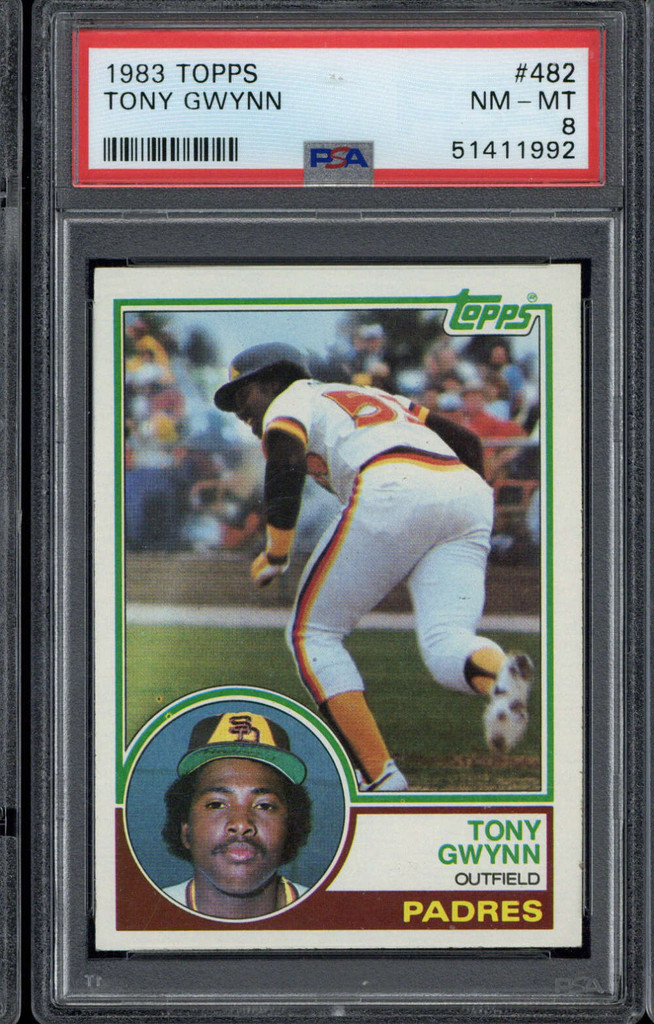 1983 Topps #482 Tony Gwynn Padres PSA 8 NN-Mint RC ID: 512663