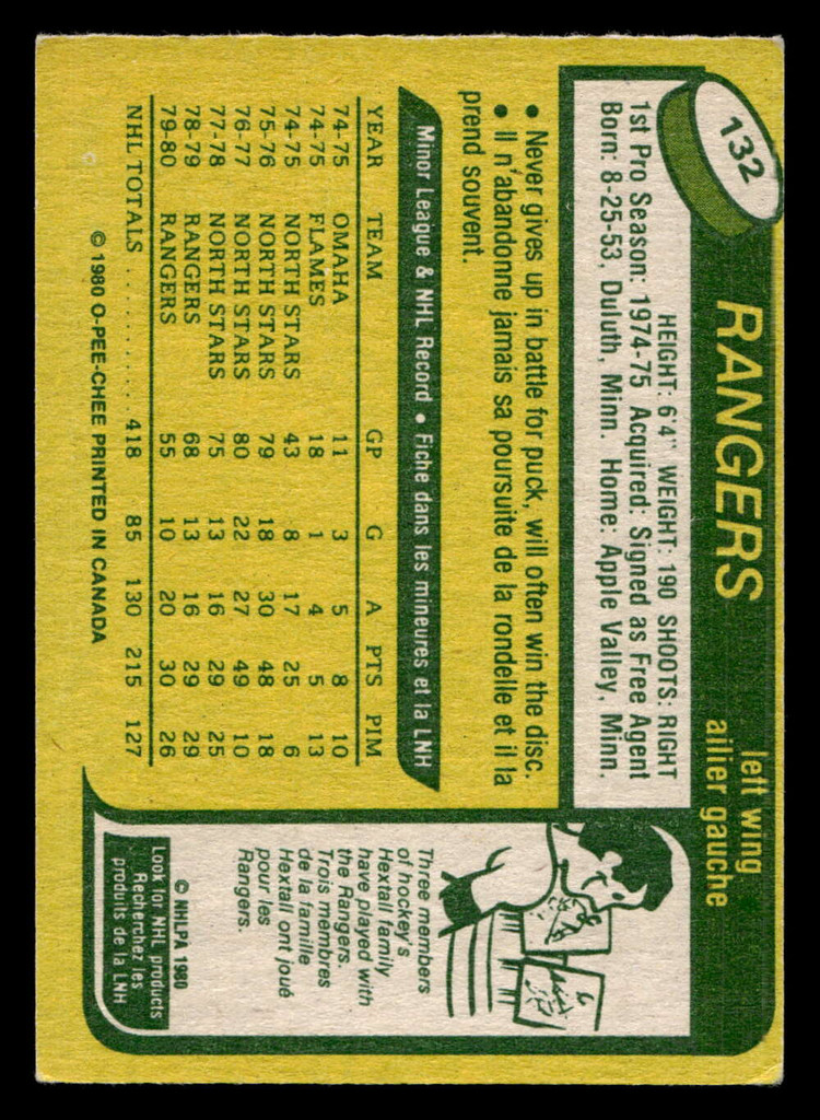 1980-81 O-Pee-Chee #132 Dean Talafous Excellent+ OPC 