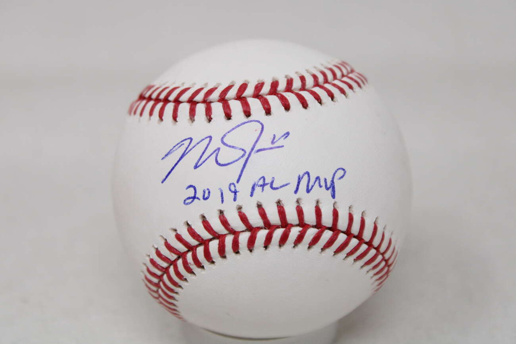 Mike Trout Baseball Signed Autograph MLB Authentication Angels 2019 AL MVP