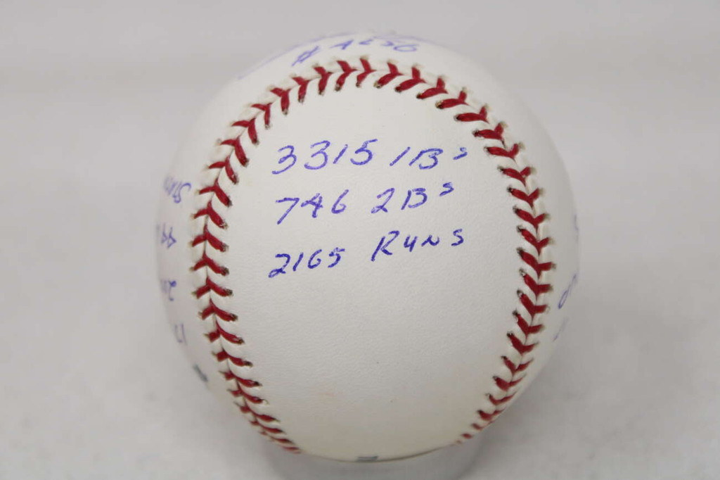 Pete Rose Baseball Signed Autograph PSA/DNA Reds STAT BALL Multiple Inscriptions