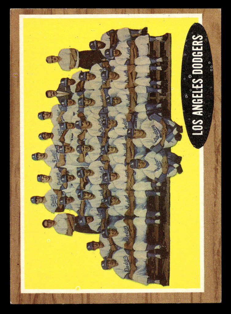 1962 Topps #43 Dodgers Team Ex-Mint  ID: 512818
