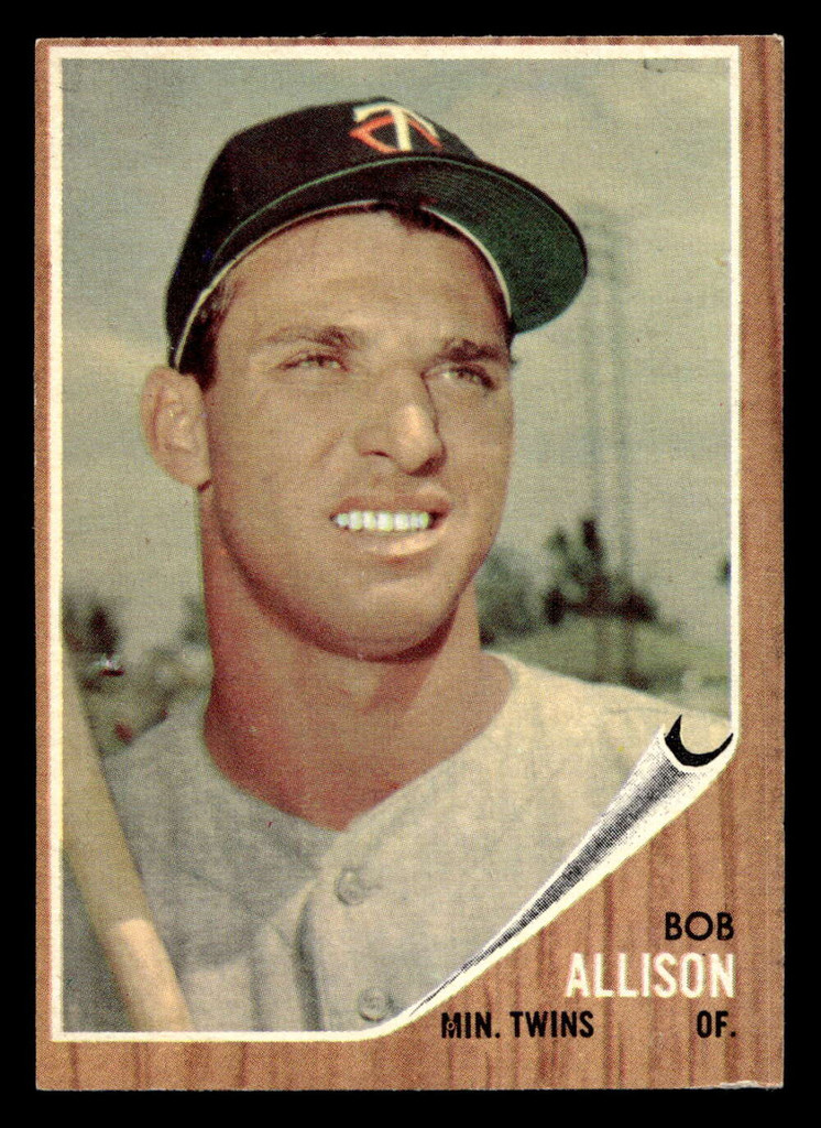 1962 Topps #180 Bob Allison Ex-Mint Green Tint 
