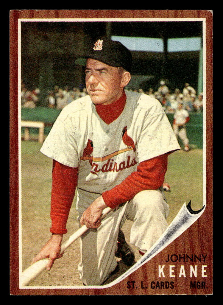 1962 Topps #198 Johnny Keane MG Excellent+  ID: 512898