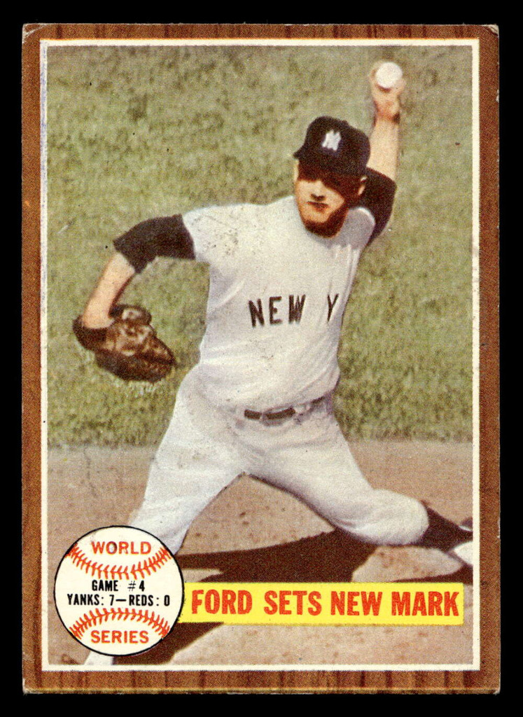 1962 Topps #235 World Series Game 4 Ford Sets New Mark Excellent  ID: 512964