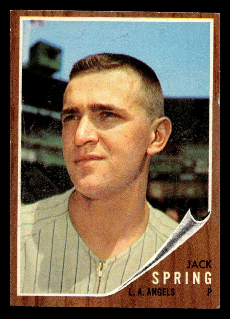 1962 Topps #257 Jack Spring UER Excellent+ RC Rookie  ID: 513001
