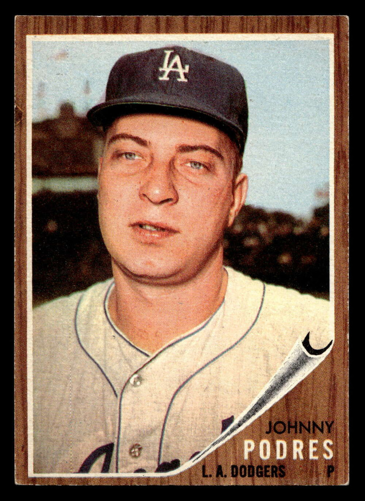1962 Topps #280 Johnny Podres Very Good  ID: 513046