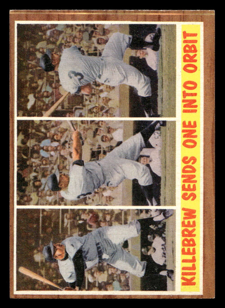 1962 Topps #316 Killebrew Sends One Into Orbit IA Ex-Mint  ID: 513072