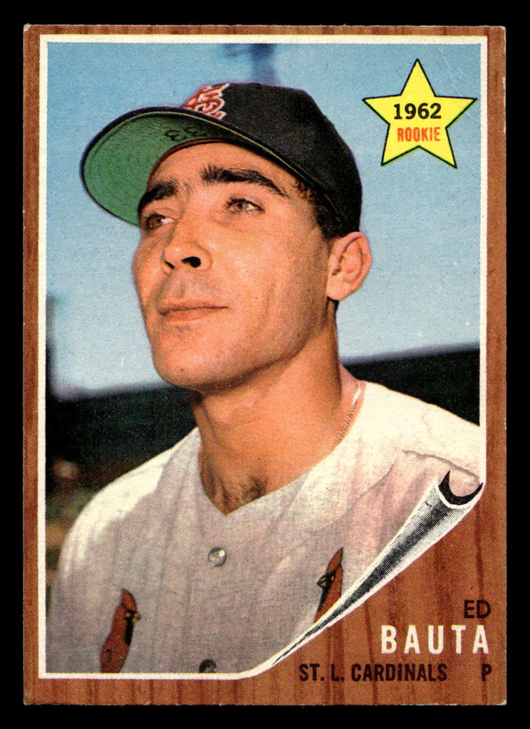 1962 Topps #344 Ed Bauta Very Good RC Rookie  ID: 513087