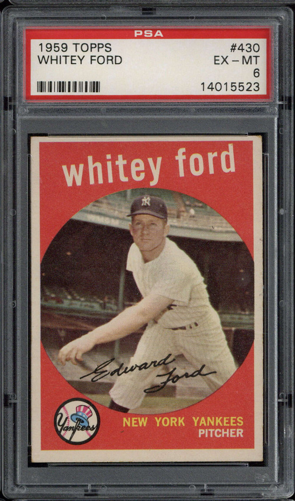 1959 Topps #430 Whitey Ford Yankees PSA 6 EX-Mint