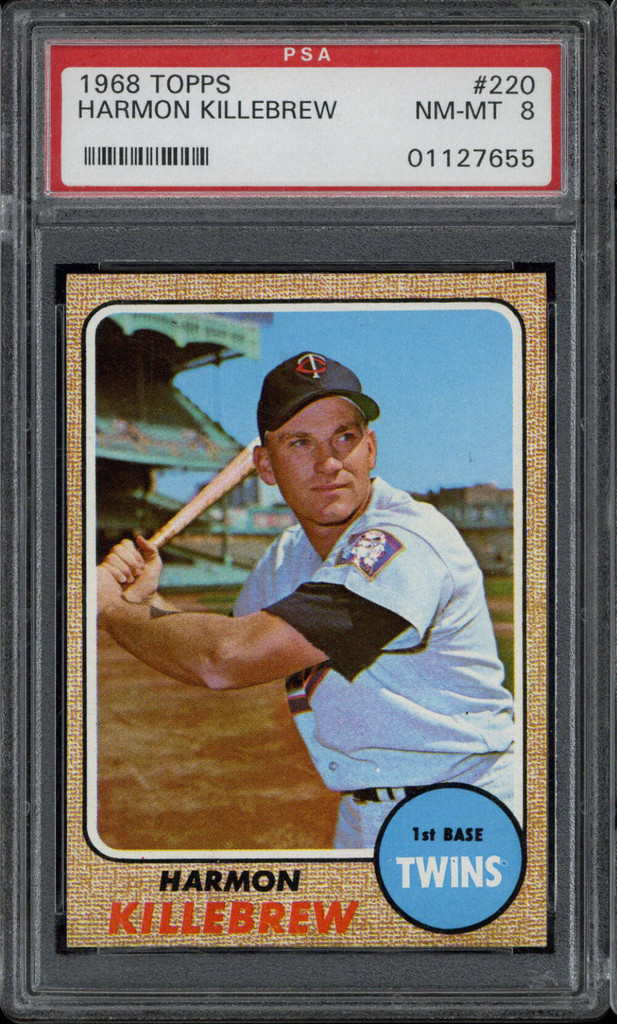 1968 Topps #220 Harmon Killebrew Twins PSA 8 NM-Mint