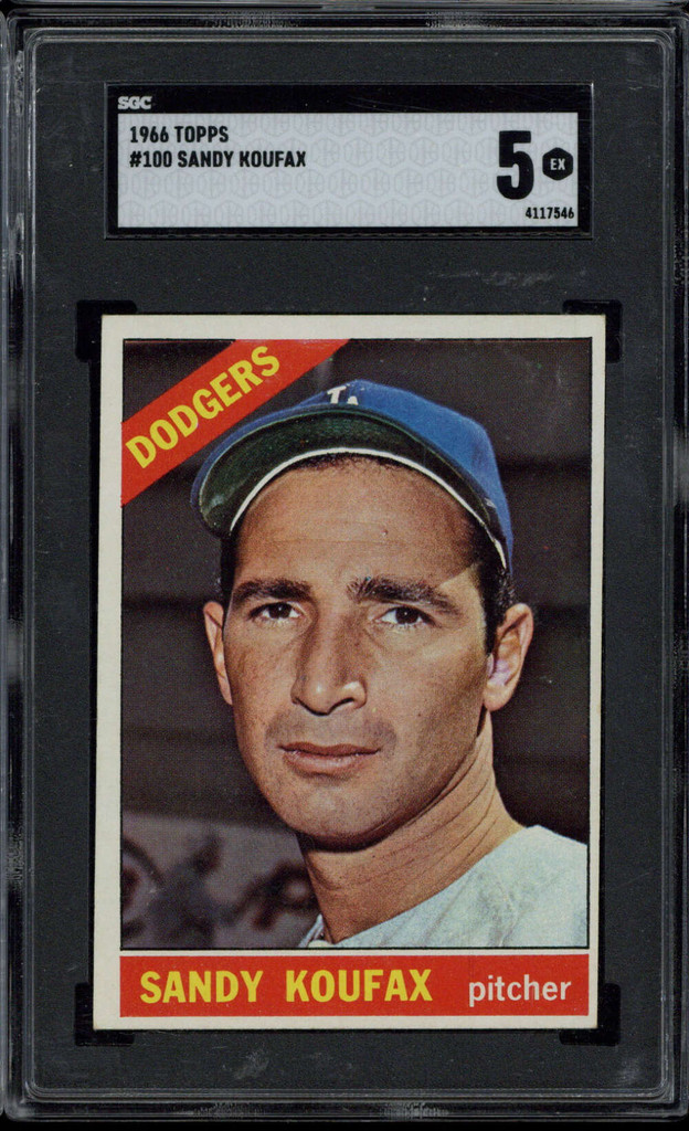 1966 Topps #100 Sandy Koufax Dodgers SGC 5 EX