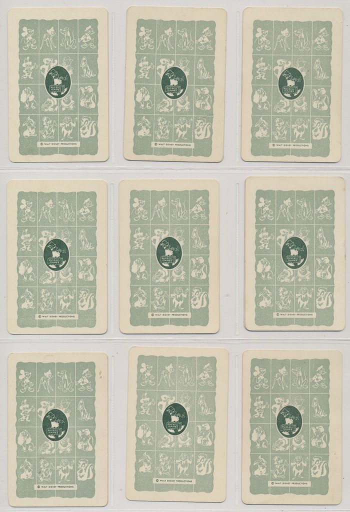965 Russell Games Mfg. Walt Disney Playing Cards Lot of 37  #*sku37128