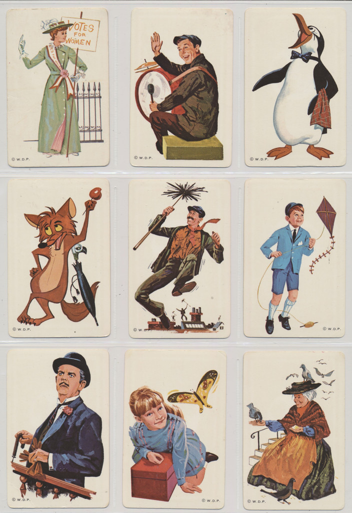 circ. 1960's Walt Disney Mary Poppins Playing Cards Lot of 41  #*sku37129