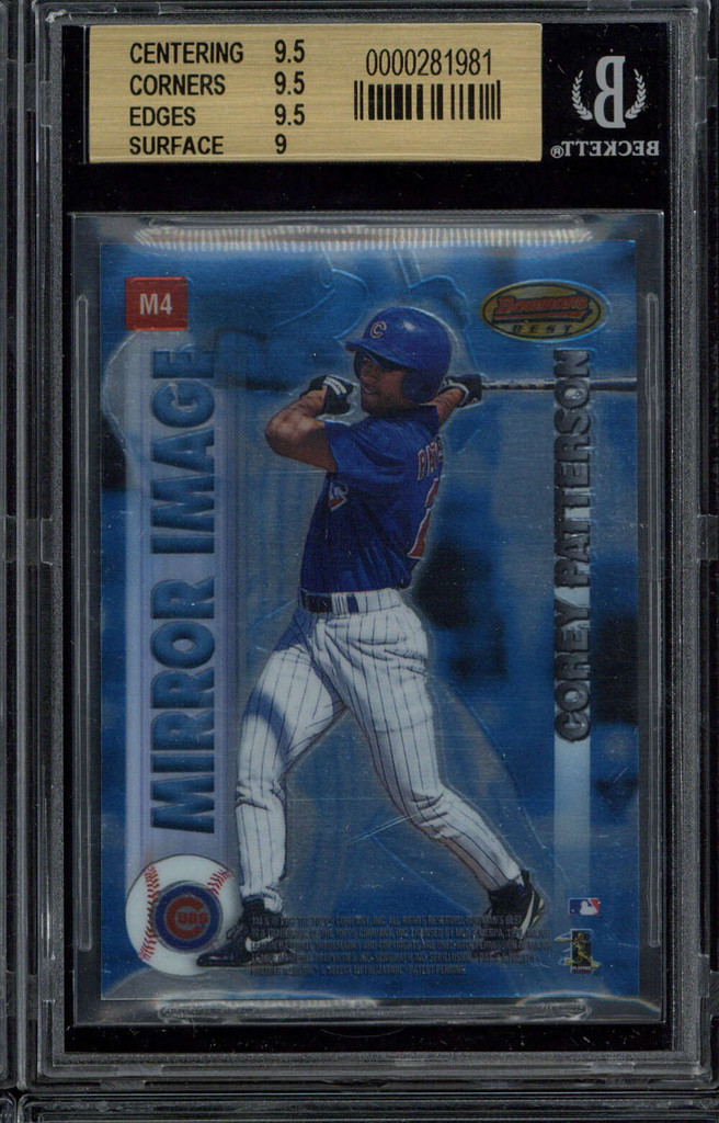 1999 Bowman's best M4 Sammy Sosa Cubs BGS 9.5 Gem Mint Mirror Image