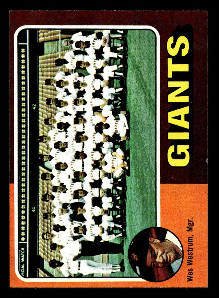 1975 Topps Mini #216 Wes Westrum MG Ex-Mint MINI 