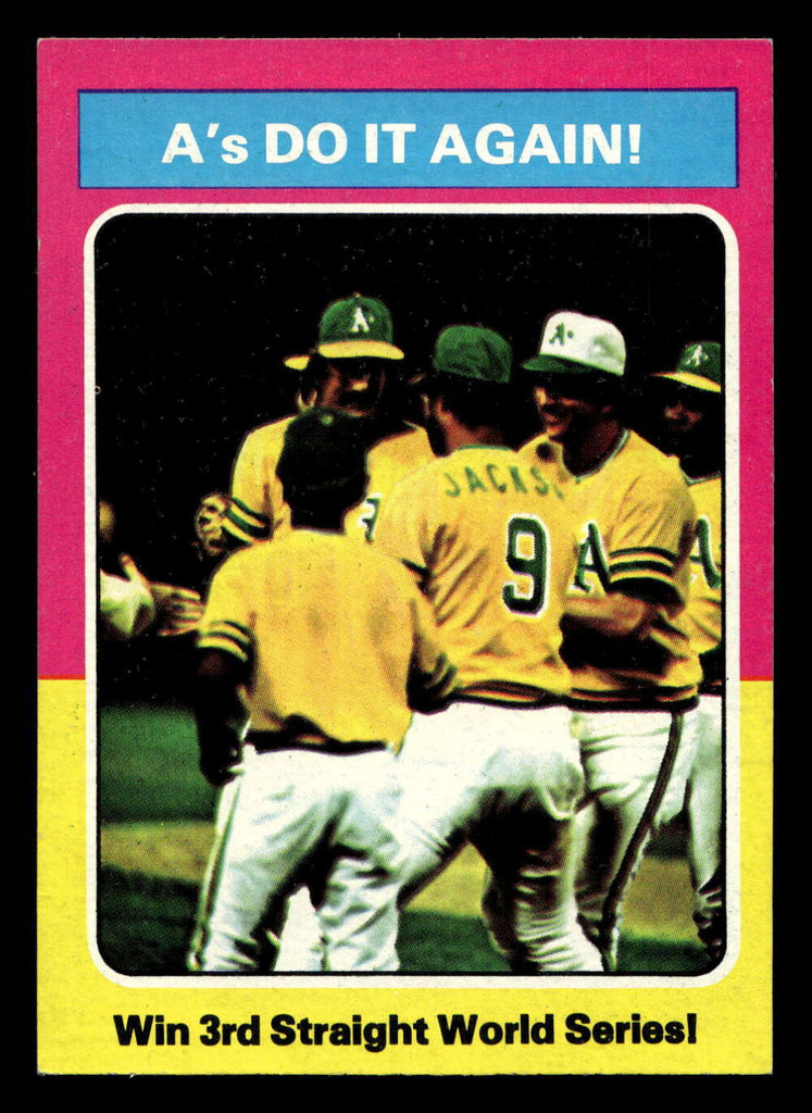1975 Topps Mini #466 World Series Summary Very Good MINI 